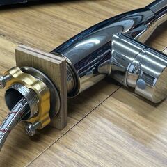 CREA ステンレス製　 キッチン混合水栓 シングルレバー 水栓　中古品　写真のものが全てです。の画像