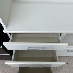 ★リユースのサカイ高崎店★TJ12245  レンジボード 白 H181×D40.5×W104.5 クリーニング済みの画像