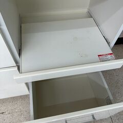 ★リユースのサカイ高崎店★TJ12245  レンジボード 白 H181×D40.5×W104.5 クリーニング済みの画像
