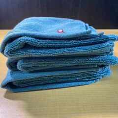 r901/お肌のミカタ 今治フェイスタオル グリーン　使いやすい34x75cmのサイズ　通常糸のタオルと比べて約４倍吸水力がアップの画像