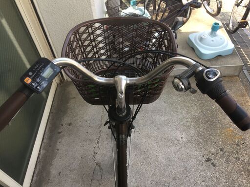 大阪府 パナソニック 電動アシスト自転車 パープル バッテリー