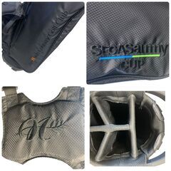 ★F748 未使用 THE NORTH COUNTRY GOLF CLUB ザノースカントリーゴルフクラブ スタンドキャディバッグ セガサミーカップオリジナル 5分割の画像