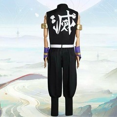「新品」鬼滅の刃宇髄天元 140㎝ コスプレ仮装 8点セット劇場公開祝★無限城の画像