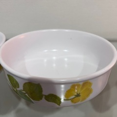 Noritake PROGRESSION 白×黄色い花柄・マルチボウル2個の画像