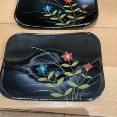 漆器和菓子皿5枚セット　の画像