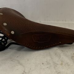 BROOKS ブルックス 自転車 サドル レザーサドル カラー: ブラウン系 現状品の画像