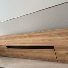 お値下げ　木目で収納力抜群のテレビ台の画像