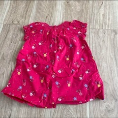 baby GAP花柄トップス ピンク80の画像
