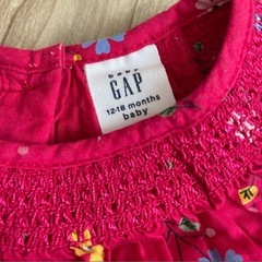 baby GAP花柄トップス ピンク80の画像