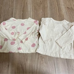 長袖トップス2枚セット70〜80の画像