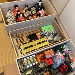 賀茂芳春作 雛人形七段(送料の関係で3つ 全てご購入お願いします) ③/3 写真集/真多呂人形-上賀茂の流れ/高砂立雛.瑞雲立雛.華麗立雛