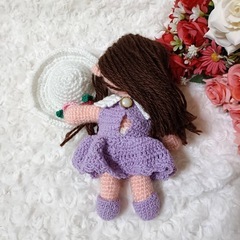 ハンドメイド あみぐるみ ドール 女の子の画像