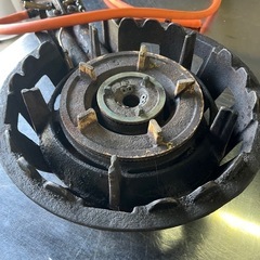 業務用鋳物コンロ LPガス用バーナー ガスホース付き（動作確認済み）の画像