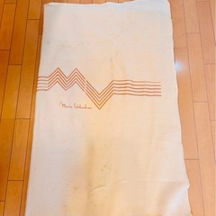 Mario Valentino敷き毛布☆保管中にシミありの画像