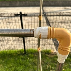 野外布団干しの画像
