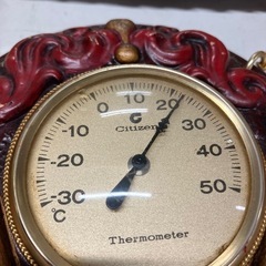 ☆値下げ☆H2507-436 Citizen 壁掛け温度計 レトロ 中古の画像