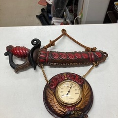 ☆値下げ☆H2507-436 Citizen 壁掛け温度計 レトロ 中古の画像