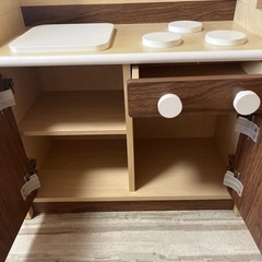 値下げしました！おままごと キッチン 木製の画像
