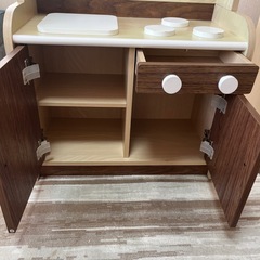 値下げしました！木製おままごと キッチンの画像