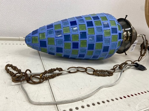 【トレファク ラパーク岸和田店】ステンドグラス 電球 アンティーク調 ライト レトロ