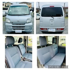 ターボ 走行9.6万km PW キーレス 4AT ETC ハイゼット 車検1年 電動ミラー ワンセグ カーナビ ドラレコ Bカメラの画像