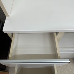 ★リユースのサカイ高崎店★TJ12250  レンジボード 白 H176×D41×W80 クリーニング済みの画像