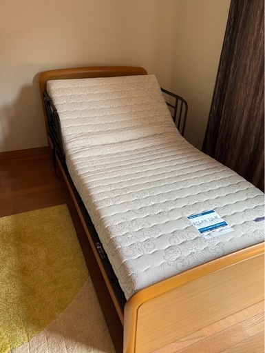 【使用感少ない】dream bed 電動シングルベッド 介護などにも 幅205cm×奥104cm×高85cm ドリームベッド