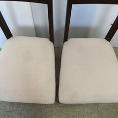 ちょっと大きめ 2人掛けダイニングテーブルとチェア2脚セット 中古☆店頭引取り歓迎☆札幌市白石区【菊水倉庫保管】の画像
