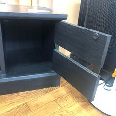 リサイクルショップどりーむ鹿大前店】No2330　テレビボード　ローボード　ブラック　20～32インチにおすすめ♪の画像