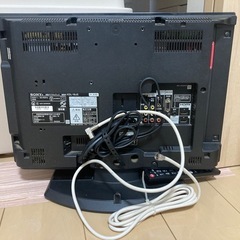 SONYテレビ  BRAVIA 旧式 19インチの画像