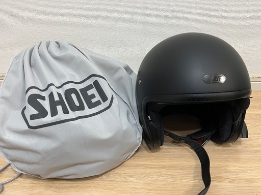 【極美品】SHOEI ジェットヘルメット インカム付属　マットブラック 収納袋付
