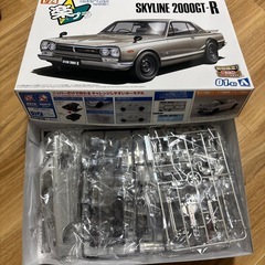 1/24 スカイラインHT 2000GT-R 1970 シルバー プラモデルの画像