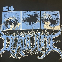 DEATH NOTE エル Tシャツ 黒 ブラック アニメ 漫画の画像
