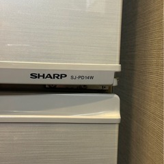 【美品】冷蔵庫　SHARP SJ-PD14W-S 　の画像
