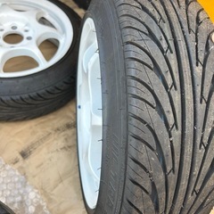 値下げ中古軽量14インチタイヤ新品４本の画像
