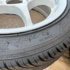値下げ中古軽量14インチタイヤ新品４本の画像