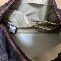 チェック柄 ジャガード織 ボストンバッグ ナイロン 日本製 旅行用品 旅行鞄 カバン　アウトドアの画像