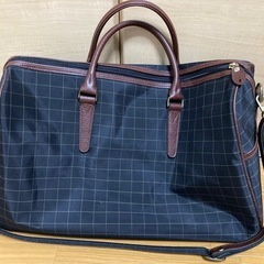 チェック柄 ジャガード織 ボストンバッグ ナイロン 日本製 旅行用品 旅行鞄 カバン　アウトドアの画像