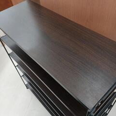 【ドリーム尾浜店】　6段デザインシェルフ　高さ(H)90×幅 (W)79× 奥行(D)31(cm)の画像