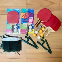 卓球セット ラケット6本 ネット 支柱