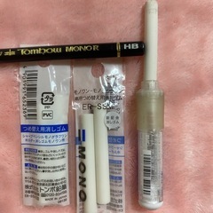 シャーペン、消しゴムセットの画像