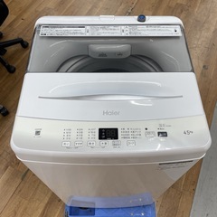 R239 ☀️ 2024年製の高年式♪ Haier 洗濯機（洗濯4.5㎏) JW-U45EA ⭐ 動作確認済 ⭐ クリーニング済の画像