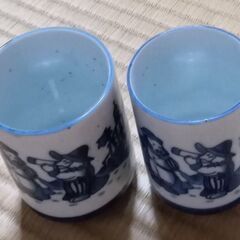 無料！長崎　夫婦湯呑みセット　少し小振りで持ちやすい　NAGASAKIの画像