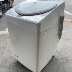 北九州市内配送無料　保証付き シャープ SHARP 縦型洗濯乾燥機 洗濯8.0kg 乾燥4.5kg ホワイト系 ES-TX8C-Wの画像