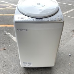 北九州市内配送無料　保証付き シャープ SHARP 縦型洗濯乾燥...