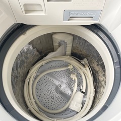 北九州市内配送無料　保証付き シャープ SHARP 縦型洗濯乾燥機 洗濯8.0kg 乾燥4.5kg ホワイト系 ES-TX8C-Wの画像