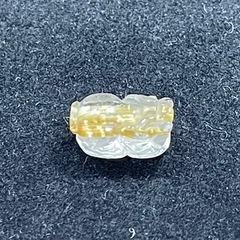 ルチルゴールドブレスレット+貔貅ちゃん付き　内径16cmの画像