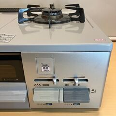 ノーリツ 都市ガス用 二口ガステーブル NG60SVR（右強火力）2019年製の画像