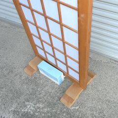 配達先決定🚚　無料配達します🚚和風の衝立探されてる方💖安全なプラ板障子💖幅63×台座奥行40（板幅3ｃｍ）×高さ150㎝💖の画像