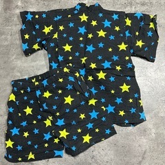 星柄　甚平　90㎝の画像